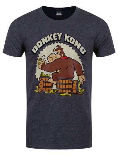 Nintendo Donkey Kong Bananas Men’s Heather Grey 3D T-Shirt