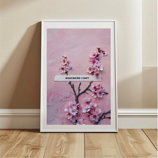 Discover Woah Maybe I Can't Taylorr Swifts Poster, Taylorr Swifts Art, Taylorr Swifts Merch, Taylorr Swifts Decor, Tortured Poets Department, Cherry Blossom