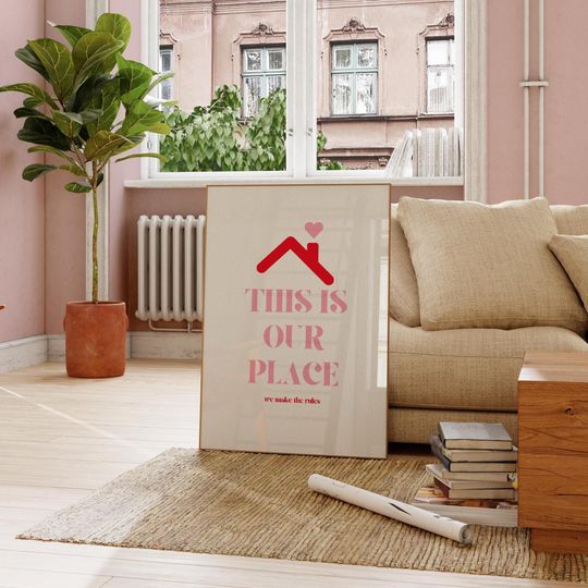 Discover Taylor Poster This Is Our Place Print Taylor Wall Art dorm room girly gift wedding new home gift Taylor merch Taylor classroom wedding gift