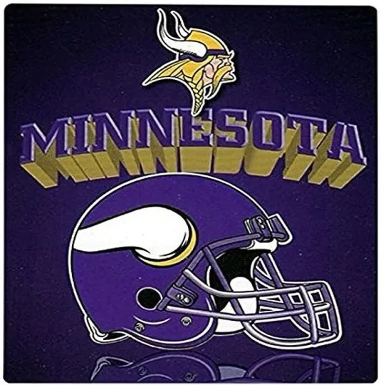 Discover Minnesota Football Vikings Gridiron Light Weight Fleece Throw Blanket