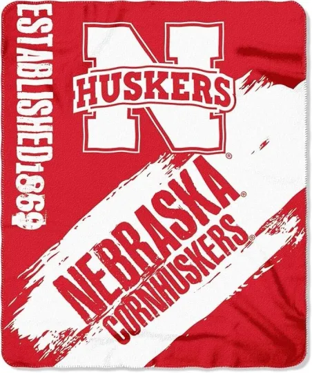 Discover Fleece Throw Blanket Inch Red & White Design