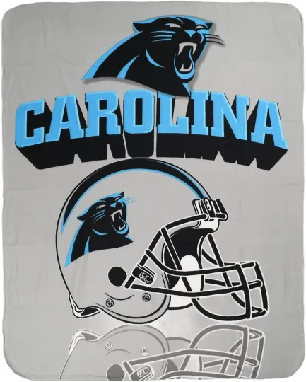 Discover Carolina Football Panthers Gridiron Light Weight Fleece Throw Blanket