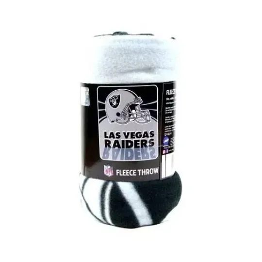 Discover Las Vegas Football Raiders "Shadow" Fleece Throw Blanket