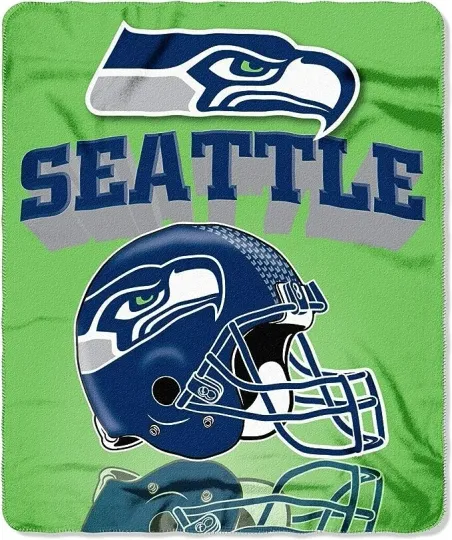 Seattle Football Seahawks Fleece Throw Blanket