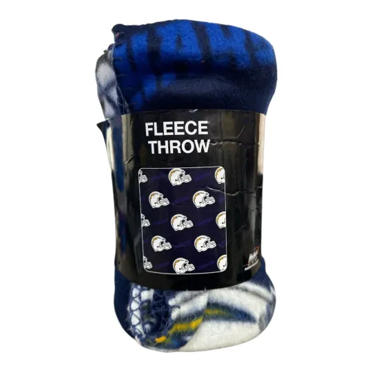 Discover Los Angeles Football Chargers Fleece Throw Blanket