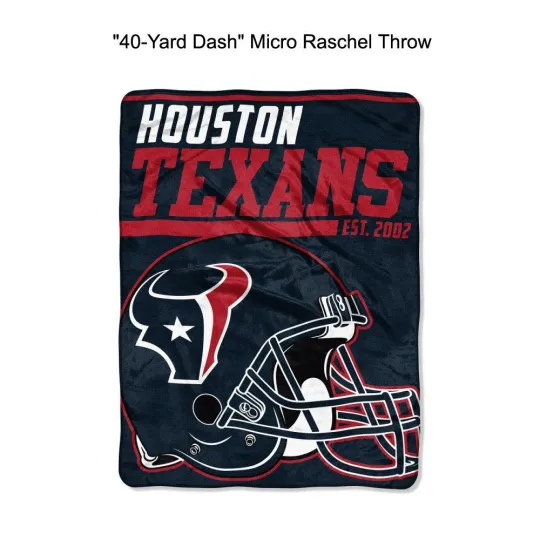 Discover Houston Football Texans Throw Blanket