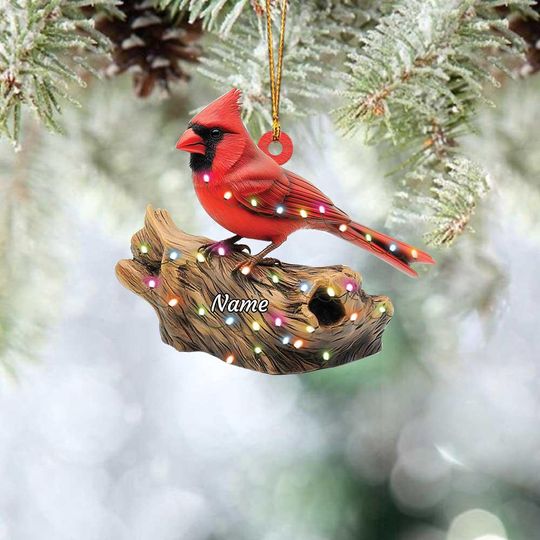 Cardinal Christmas Ornament, Cardinal Ornament Holiday Gift, Christmas & Holiday Decor