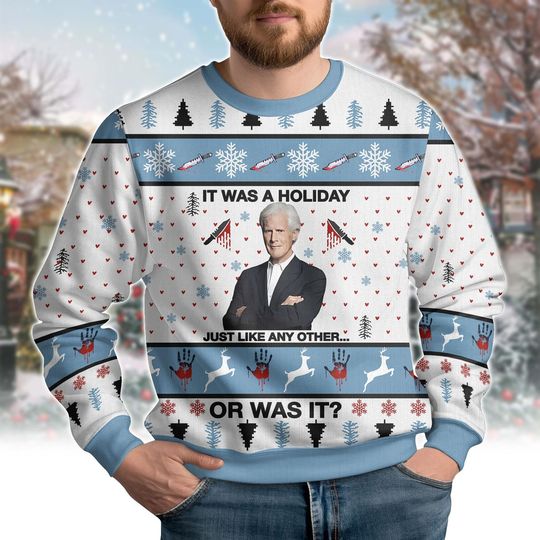 Discover Keith Morrison Christmas Sweater, True Crime Ugly T-Shirt, Movie Xmas Unisex Sweater, Xmas Holiday Gifts, Christmas Family Sweater