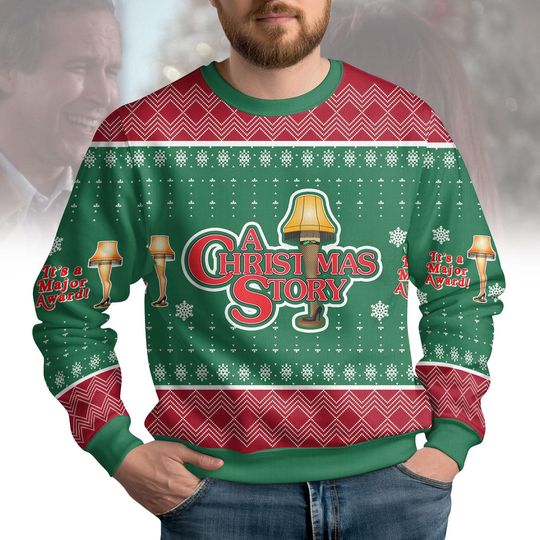 A Christmas Story Ugly Sweater, Oh Fudge A Christmas Story T-Shirt, Xmas Movie Sweatshirt, Matching Family Sweatshirt For Fan