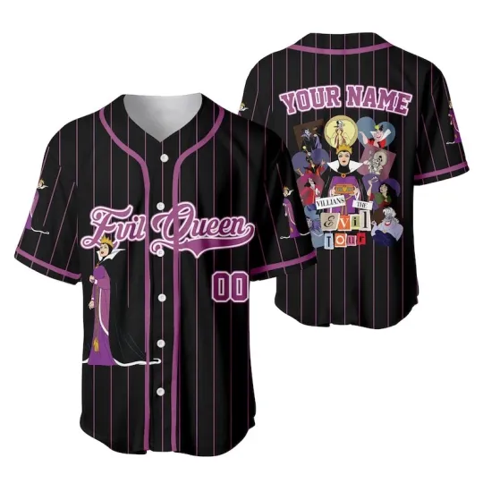 Discover Personalized Villains The Evil Tour Bad Witches Club Baseball Jersey Shirt