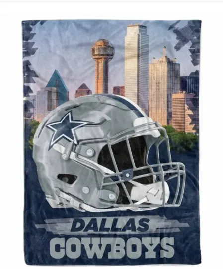 Discover Dallas Football Cowboys Fleece Blanket