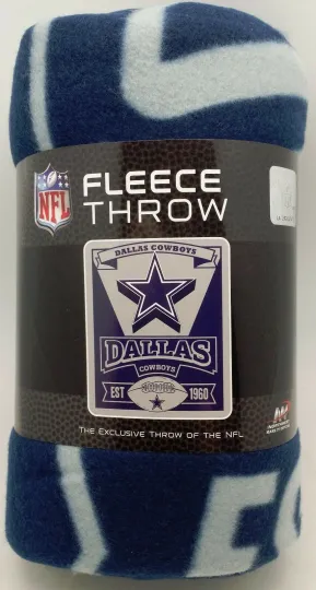 Discover Dallas Football Cowboys Blanket Fleece Throw