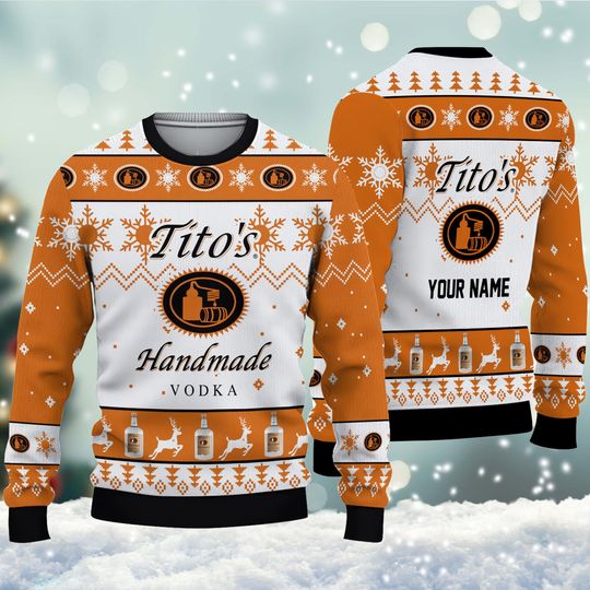 Discover Tito's Handmade Vodka Ugly Christmas Sweater, Tito Handmade Ugly Sweater, Vodka Ugly Christmas Sweater, Merry Christmas.