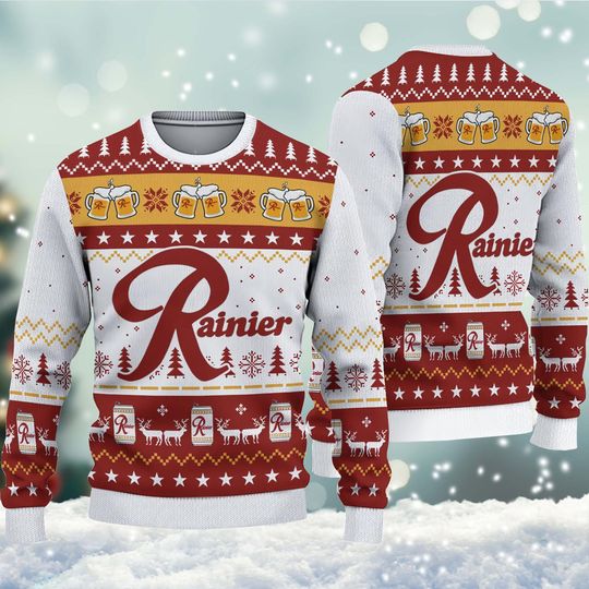Discover Rainier Beer Ugly Sweater Christmas, Rainier Beer Ugly Sweater, Lover Rainier Christmas Ugly Sweater, Ugly Christmas Sweater.