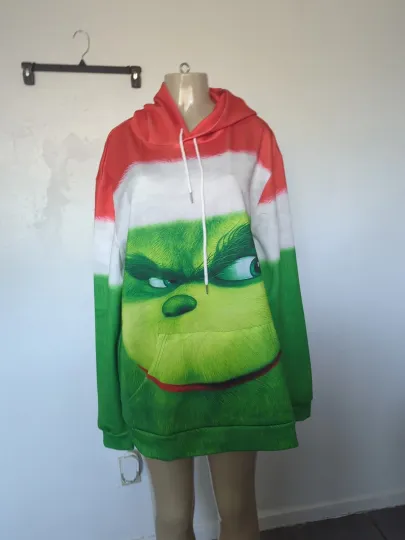 Discover DR.SEUSS THE funny character HOODIE SWEATSHIRT PULLOVER 3D GRAPHIC PRINT CHRISTMAS...