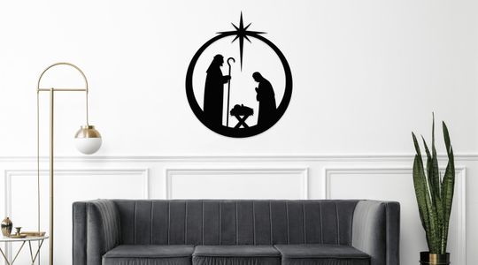Discover Nativity Metal Wall Art: Christian Christmas Decor