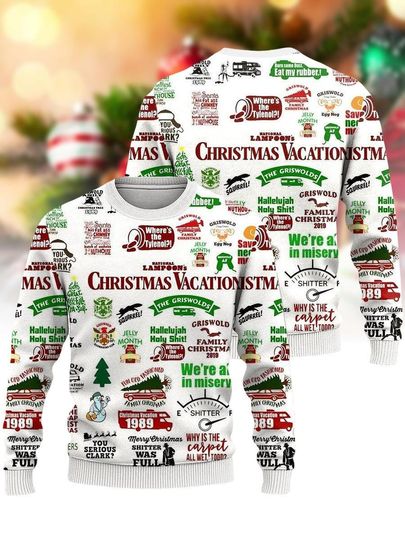 Discover National Lampoon's Christmas Vacation Sweater, Griswold Christmas Family Shirt, Xmas Holiday Gift Idea, Family Xmas Sweatshirt