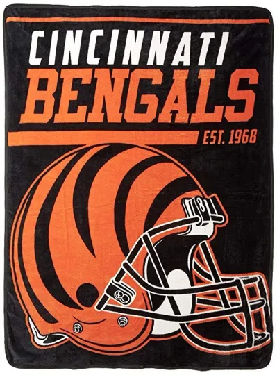 Bengals football Fleece Throw Blanket, Gift for Fan