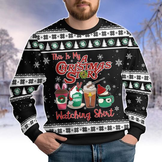 A Christmas Story Christmas Ugly Sweater, 90s Xmas Movie Party Shirt, Oh Fudge Sweatshirt, Christmas Vacation T-shirt, Holiday Ugly Swe