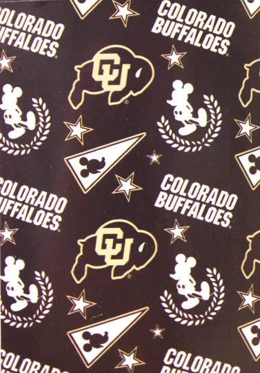 Discover Colorado Buffaloes "Mickey Mouse" Fleece Throw Blanket