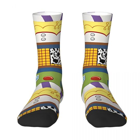 Harajuku Toy Story Buzz Lightyear Woody Basketball Socks