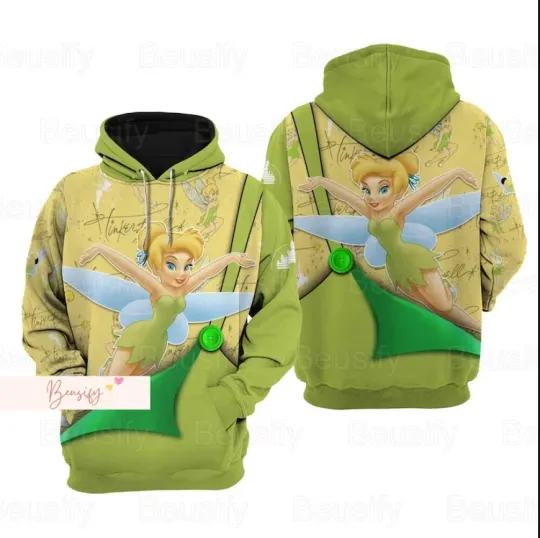 Tinker Bell 3D HOODIE Halloween Gift Best Price Christmas Gift Us Size