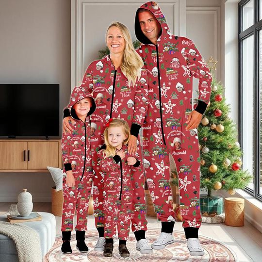 Discover Griswold Christmas Family One-Piece Pajamas, National Lampoon Jumpsuit, Christmas Vacation Onesie, Christmas Movies Pajamas