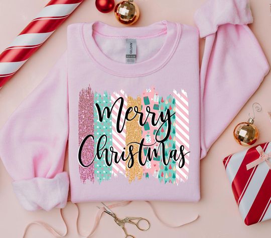 Discover Christmas Shirt, Merry Christmas T-shirt & Sweatshirt, Pink Christmas Sweaters