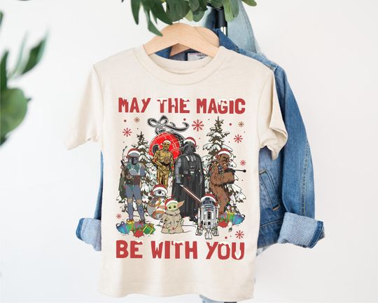 Discover Star Wars Merry Christmas T-shirt, Disney Christmas Kids Sweatshirt, Star Wars Xmas Trip Hoodie, Galaxy Wars Christmas Party Tee