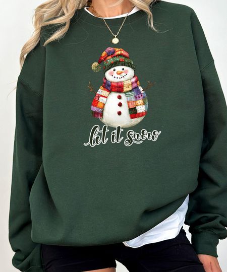 Discover Snowman Christmas Sweatshirt: Winter Holiday Graphic Sweaters