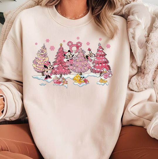 Discover Minnie Mickey Merry Christmas Sweatshirt, Disney Christmas Sweatshirt