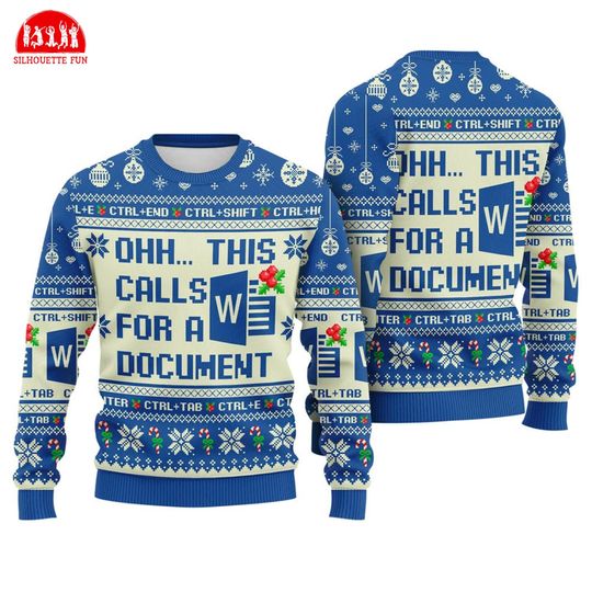 Discover This Calls For A Document Ugly Christmas Sweater, Funny Christmas Sweater, Christmas Sweatshirt, Xmas Group Matching, Christmas Holiday Gift