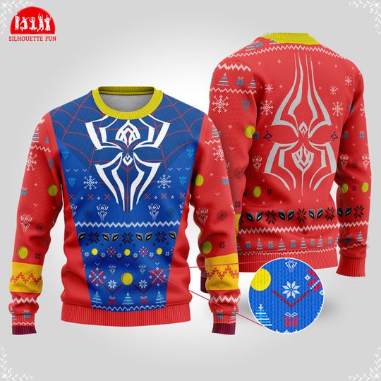 Discover Spider Man Ugly Christmas Sweater, Across the Spider Verse Ugly Sweatshirt, Avengers Superhero Ugly Christmas Sweater, Xmas Sweatshirt