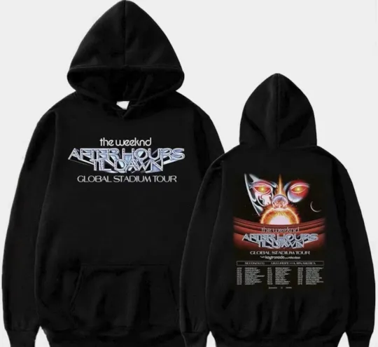 Discover Weeknds After Hours Til Dawn Tour 2023 Double Sided Hoodie