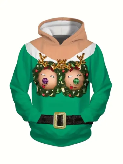 Discover Christmas Funny All Over Print 3D Hoodie