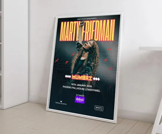 Marty Friedman Phoenix Palladium Mumbai Poster Jan 16 2026 Vertical Premium Matte Poster