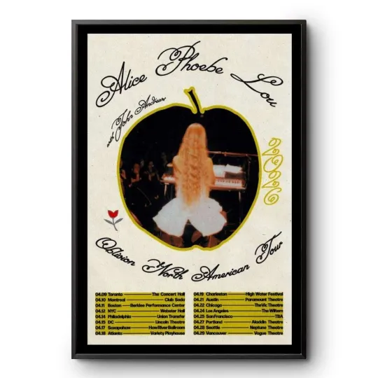Discover Alice Phoebe Lou 2025 North American Tour Poster Indie Concert Print