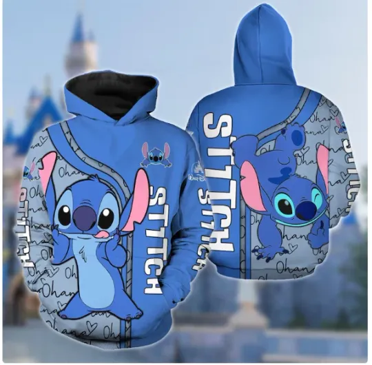Discover Stitch Cartoon 3D HOODIE HALLOWEEN GIFT CHRISTMAS GIFT BEST PRICE OVER PRINT