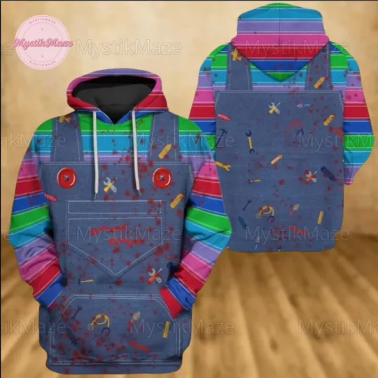 Discover Chucky Halloween 3D HOODIE Halloween Gift Best Price Christmas Gift Us Size