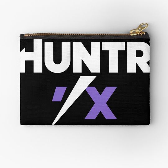 HUNTR/X Minimal Logo - Purple Slash K-pop Street Style Zipper Pouch