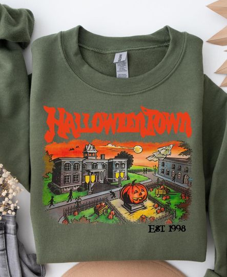 Discover Halloweentown 1998 Sweatshirt: Retro Halloween University Crewneck
