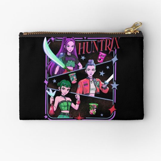 Huntrix Kpop Demon Hunters Zipper Pouch