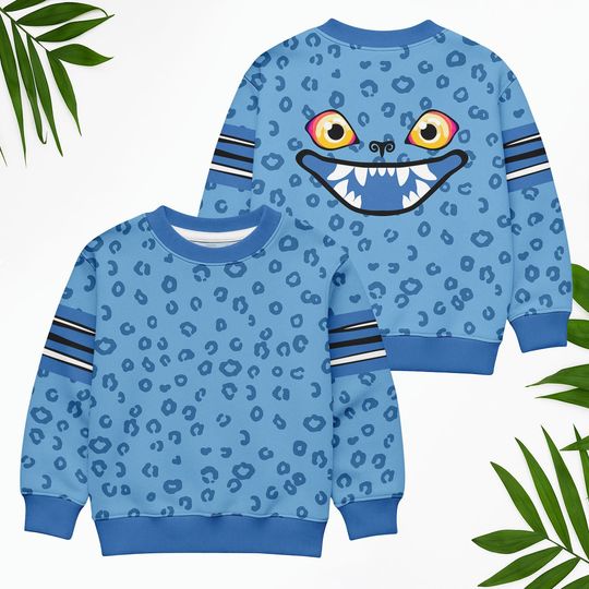 Discover Christmas Derpi Tiger KID Ugly Sweater, Blue Demon Tiger Kpop Cosplay KID Sweater, Demon Hunter Costume, Demon Tiger Shirt, Xmas Kpop G