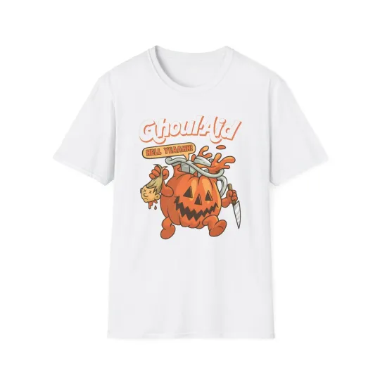 Discover Men's Halloween Pumpkin Graphic T-Shirt, Unisex Fall Tee