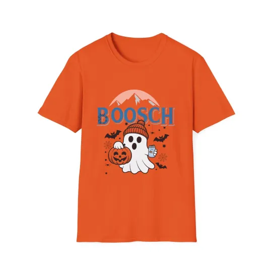 Discover Halloween Ghost T-Shirt, Cute Fall Haunted Tees, Light Boosch Ghost Tee