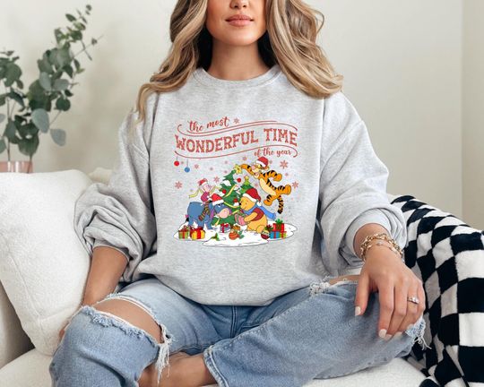 Discover The Most Wonderful Time Of The Year Christmas Sweatshirt, Disney Christmas Sweaters