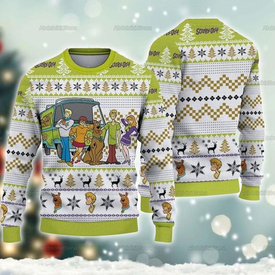 Discover Scooby Doo Ugly Sweater, Scooby Doo Christmas Ugly Sweater, Scooby-Doo All Over Print Sweater, Scooby Doo Christmas Sweatshirt