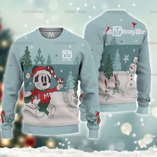 Discover Mickey Movie Ugly Sweater, Disney Mickey Mouse Christmas Sweater, Sweater Men And Women, Christmas Gifts