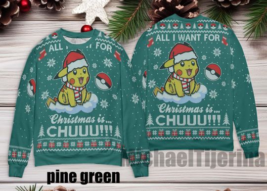 Discover Pika Ugly Sweater, Christmas PKM Ugly Sweaters, Christmas Party Merry PKM Xmas Ugly Christmas Sweater