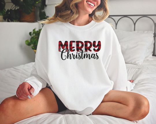 Discover Merry Christmas Sweatshirt: Family Holiday Outfit